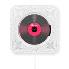 Kecag KC-808 CD player montabil pe perete cu Bluetooth cu telecomandă Radio FM MP3 Mufă pentru căști USB - alb
