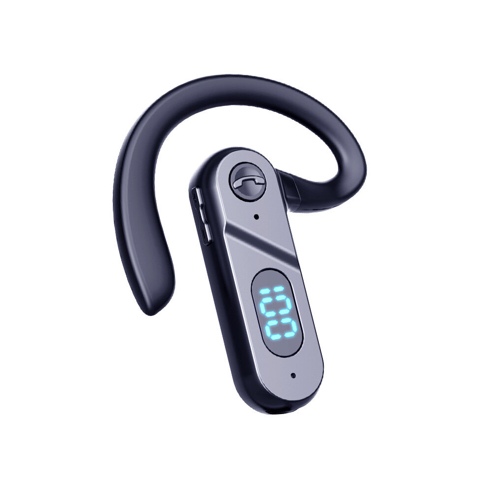 The V28 Wireless Business Bluetooth 5.0 Smart High-Definition Call Headset With Digital Display - Black 766261501945