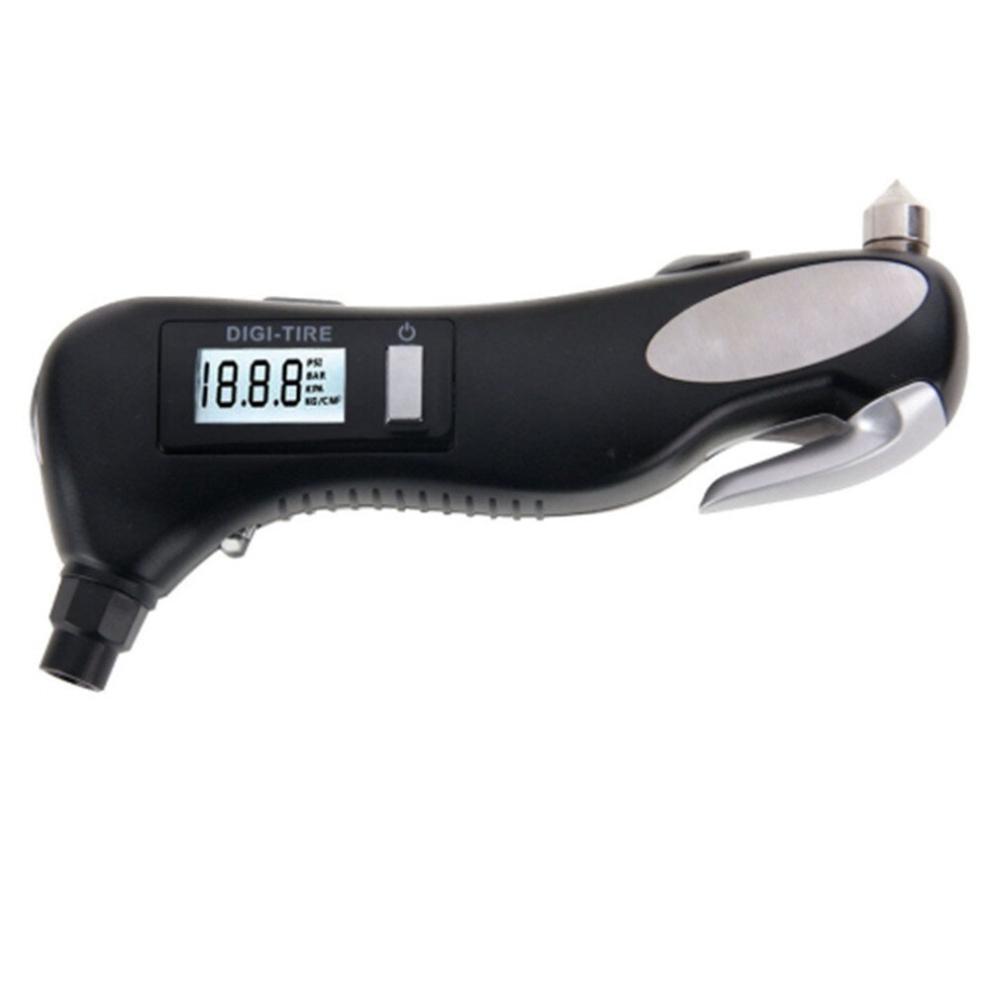 Lcd Display Screen Digital Tire Gauge With Led Flashlight, Pressure Range: 2-150Psi 6913664870206