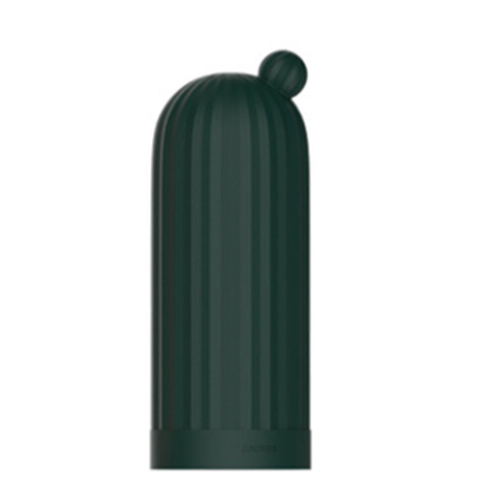 Dsport Green 580Ml Cactus Silicone Hot Water Bottle Portable Thick Water Injection Warm Water Bag