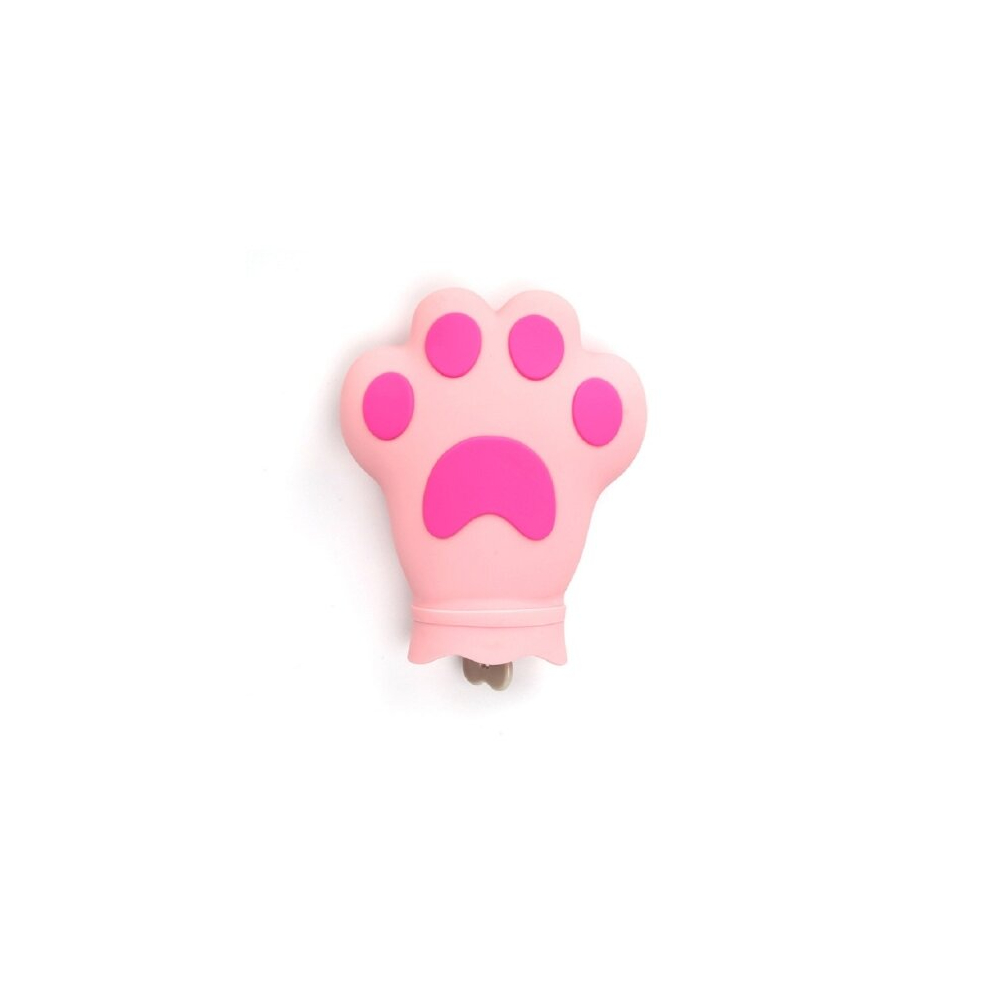 Dsport Pink Cat Palm Silicone Hot Water Injection Bag Water-Filled Soft Plastic Warm Water Bag(Pink)