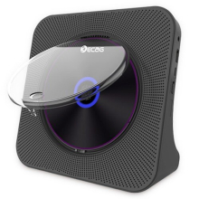 Kecag KC-806 Desktop CD Player cu afișaj LED Telecomandă Bluetooth 5.0 Radio FM MP3 Mufă pentru căști USB - Negru