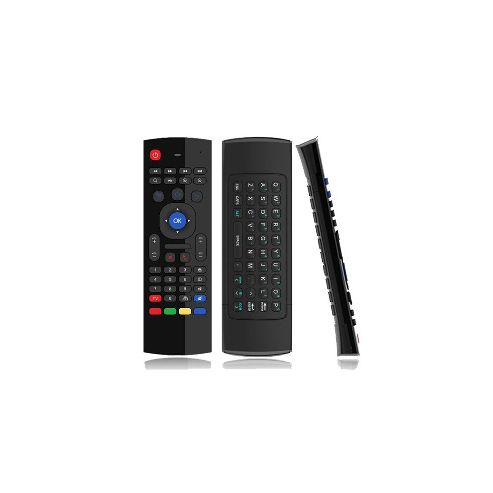 Mx3 6-Axis Gyro 2.4G Wireless Air Mouse Qwerty Keyboard Motion-Sensing Remote Control For Android/Windows/Mac Os/Linux Systems - Black 766261511852