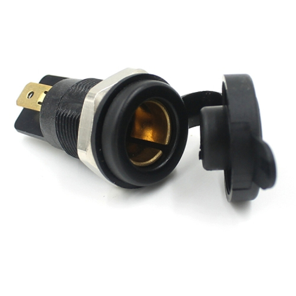 Car / Motorcycle Waterproof Power Plug Socket 12V-24V Cigarette Lighter Socket, Eu Plug 6913664860030
