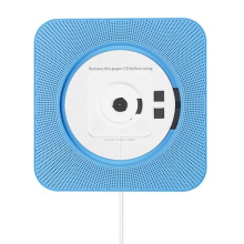 Kecag KC-808 CD player montabil pe perete cu Bluetooth cu telecomandă Radio FM MP3 Mufă pentru căști USB - Albastru