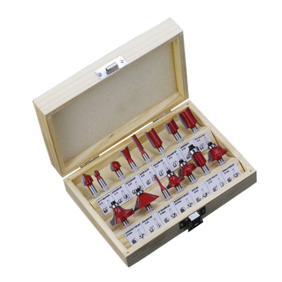 Shank Tungsten Carbide Router Bit Set Wood Cutter Tool Set Milling Wood Cutters Router Bit Set For Wood Tools 7061857245023