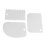 10 Set    3PCS/1Set Colorful Multifunctional Irregular Teeth Edge DIY Cream Scraper Set Cake Mold Tools(White) 1
