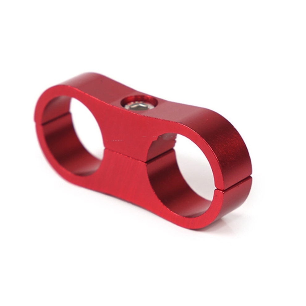 2Pcs An10 Automotive 2-Hole High Pressure Tubing Fixing Clip Car Tubing Clamp Aluminum Alloy Clip Tubing Separator, Random Color Delivery 6913664857030