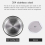 Portable Folding Silicone Intelligent Constant Temperature Travel Camping Electric Kettle (White) 4