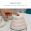 Portable Folding Silicone Intelligent Constant Temperature Travel Camping Electric Kettle (White) 6