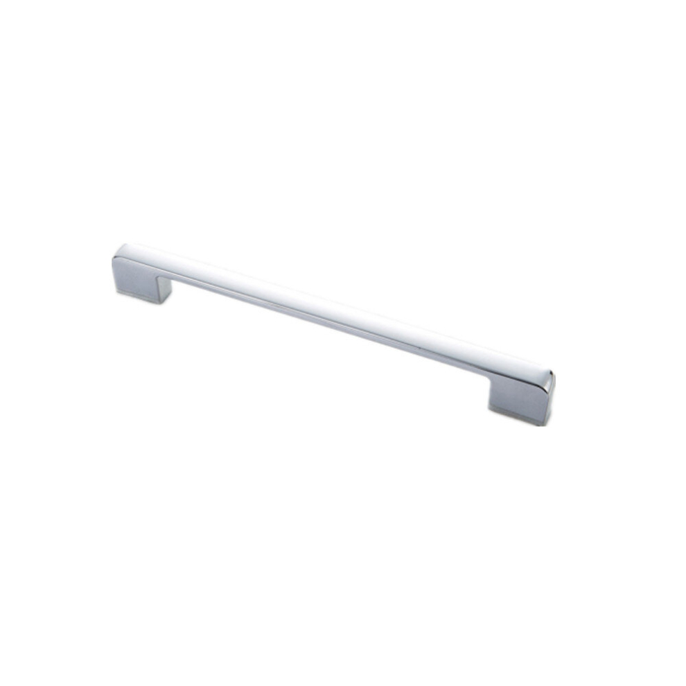 6613-320 Simple Cabinet Door Handle Drawer Wardrobe Zinc Alloy Handle (Bright Chrome) 7061857236663