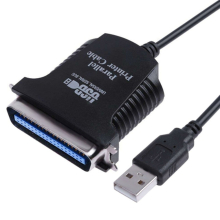 2 Pcs Usb To Parallel 1284 36 Pin Printer Adapter Cable Cable Length: 1M(Black)