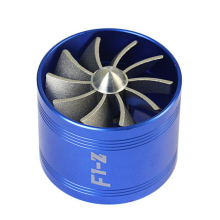 Car Stainless Universal Supercharger F1-Z Single Side Turbine Air Intake Fuel Saver Turbo Turboing Charger Fan Set Kit