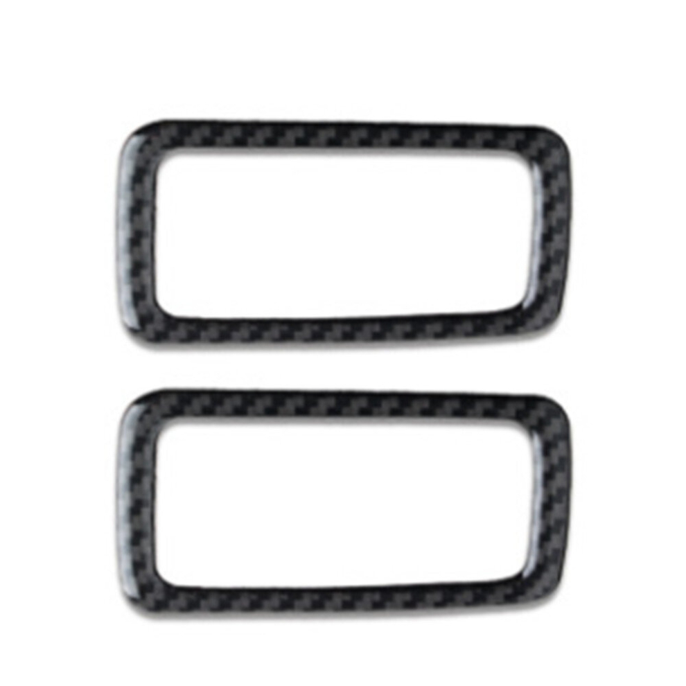 2 Pcs Carbon Fiber Car Rear Dome Panel Decorative Sticker For Porsche Macan Light 6913664857306