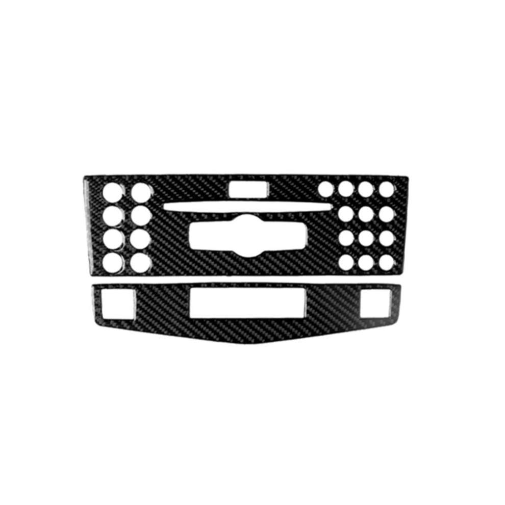 Car Carbon Fiber Center Console Panel Decorative Sticker For Mercedes-Benz W204 C Class 2007-2010 Light 6913664857160