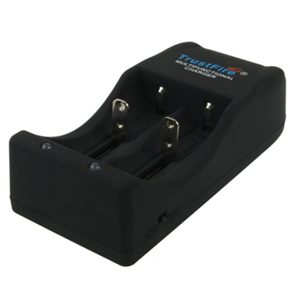 Tr-006 Multi-Function Battery Charger For 16340 / 18650 / 25500 / 26650 / 26700(Black) Black 6913664824964