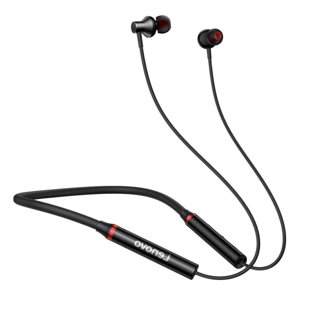 He05x Earphone Waterproof Earplugs Hifi Sound Magnetic Neckband Headset Bluetooth 5.0 Sports Headphone With Mic - Black 766261486785