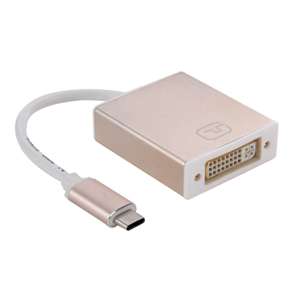 Usb-C / Type-C 3.1 To Dvi Adapter Cable Golden 6913664839227