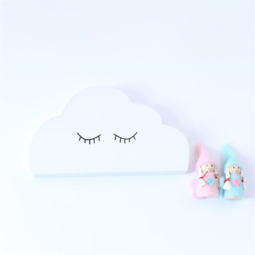 Solid Eyelashes Moon Cloud Wreath Decoration Wall Decoration 1