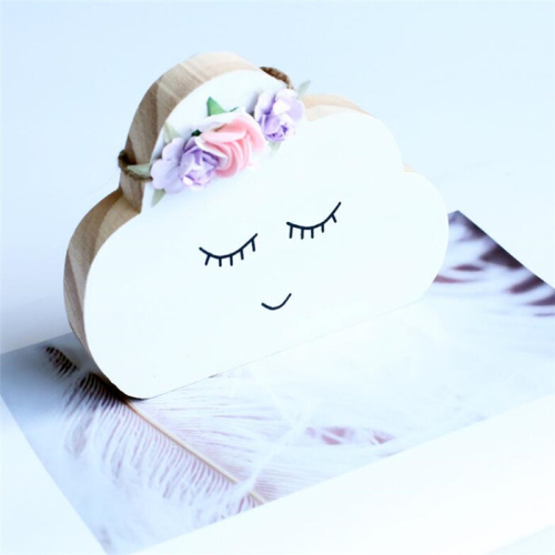 Solid Eyelashes Moon Cloud Wreath Decoration Wall Decoration 2