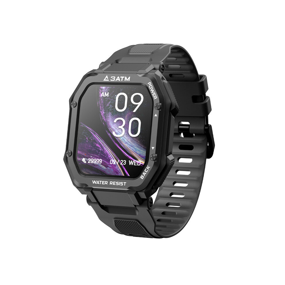 Smart Watch Rock Rugged Watch For Men Outdoor Sports Waterproof Fitness Tracker Blood Pressure Monitor Smartwatch - Black 766261494711