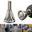 Stainless Steel Deburring External Chamfer Tool Silver Triangle Handle Six-slot 2
