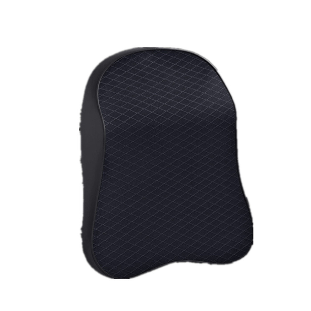 Four Seasons Breathable Memory Foam Car Neck Pillow Polyester Headrest (Black) Black 6913664852905