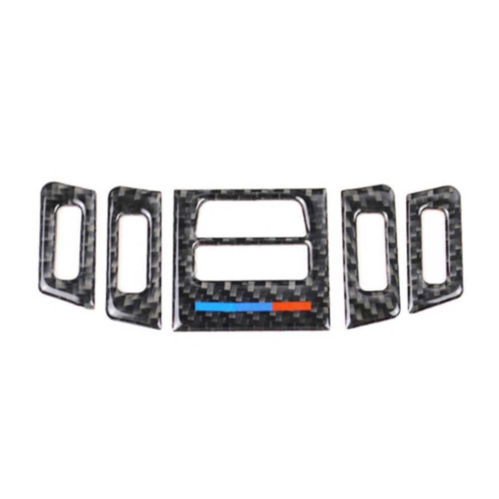 5 Pcs Low Matching Carbon Fiber Car Air Outlet Decorative Sticker For Bmw E90 / E92 / E93 2005-2012 Light 6913664858440