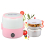 1.2L Single Layer 250W Multi-function Stainless Steel Inner Insulated Cooking and Heating Lunch Boxes, Size: 17*16cm(Pink) 2