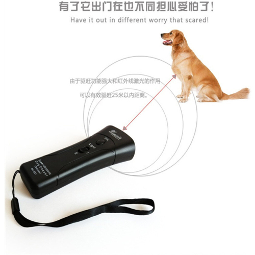 Ultrasonic Dog Chaser Stop Aggressive Animal Attacks Repeller Flashlight 2
