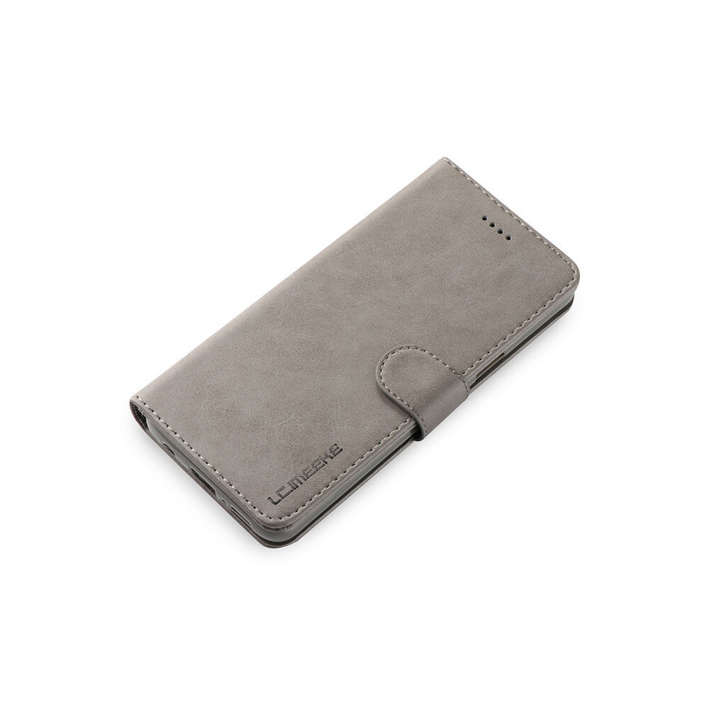 Lc Leather Wallet Case For Xiaomi Redmi Note 11 Magnetic Flip Card Slot Cover For Redmi Note 9S 9Pro Max 8 8 Pro 8T - Redmi Note 11 Gray 766261495848