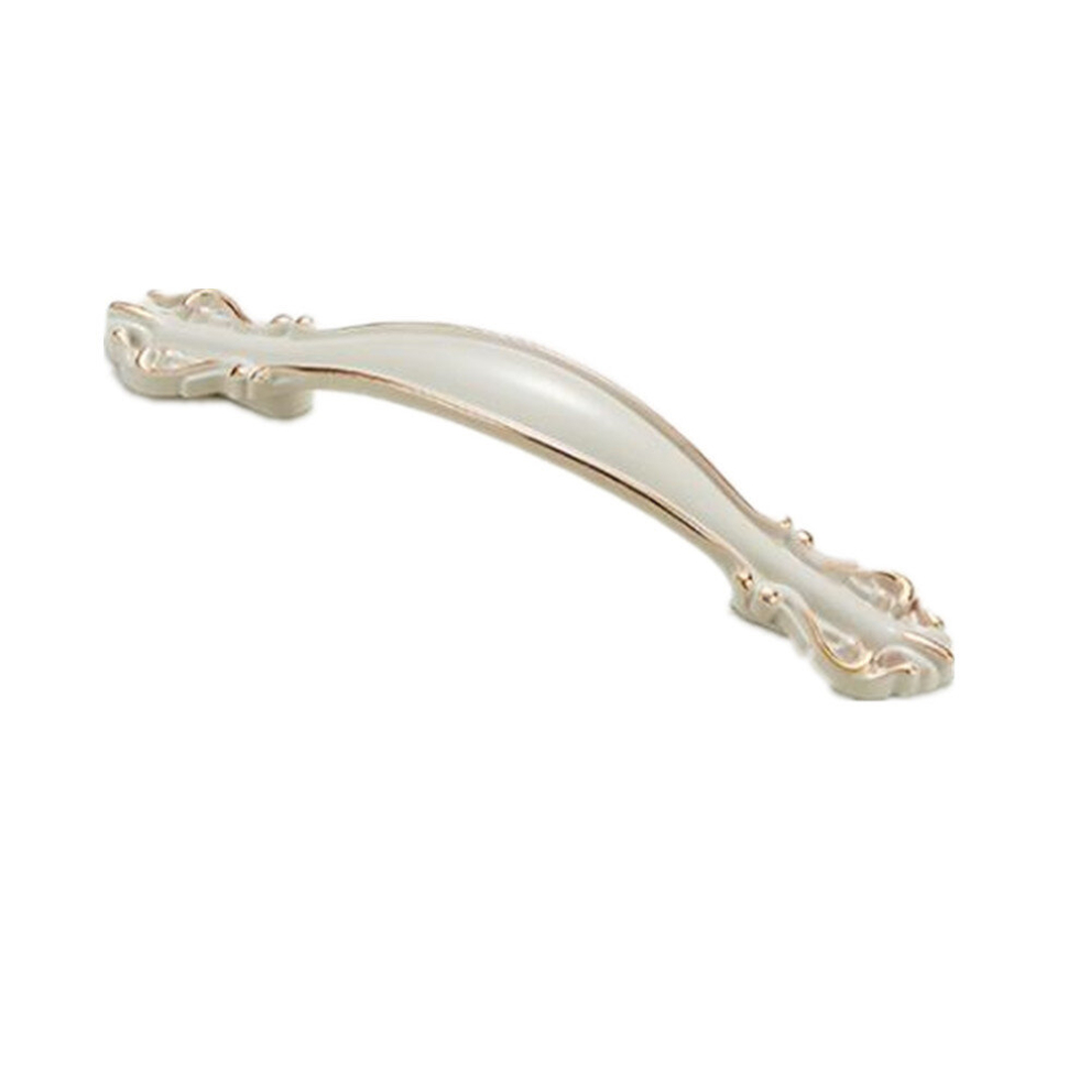 4 Pcs Ivory White Paint Closet Cabinet Handle Pitch: 64Mm 7061857239770