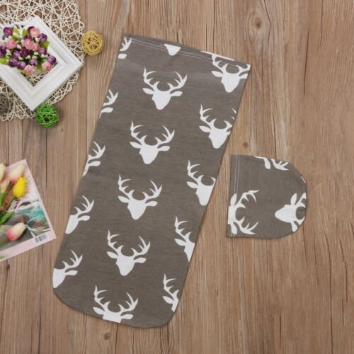 Newborn Infant Baby Sleeping Bag With Headband 1