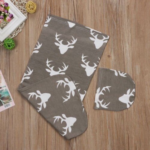 Newborn Infant Baby Sleeping Bag With Headband 2