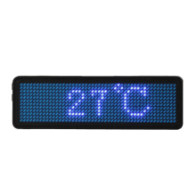 12x48 Pixels Programmable LED défilement numérique Message nom étiquette ID porte-Badge conseil