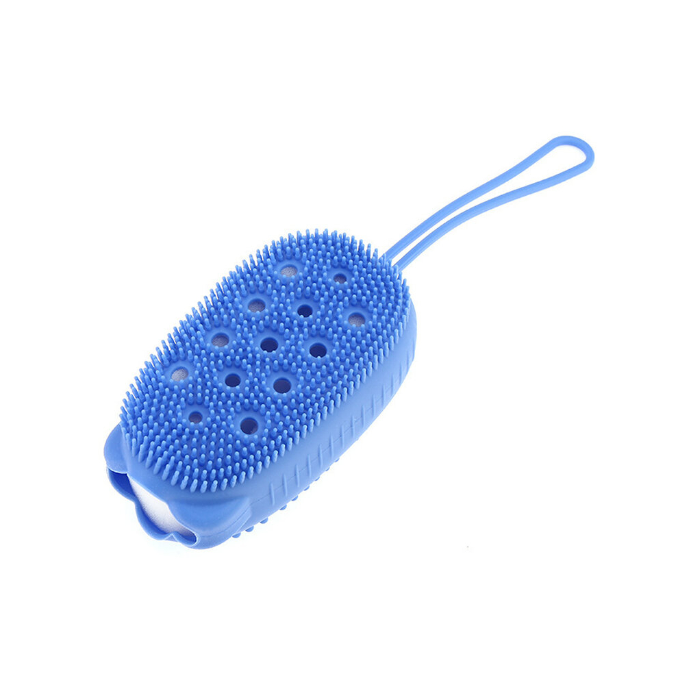 Dsport 8 Pcs Silicone Body Scrub Exfoliating Shower Scrub Sponge Bubble Bath Brush Massager Cleansing Pad Bathroom Accessories