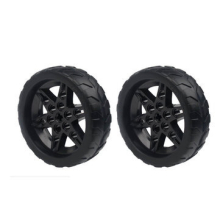1 paire de roues de voiture Robot en Silicone Lobot 68mm compatibles avec moteur TT pour voiture Robot RC bricolage