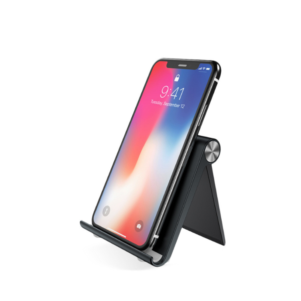 Rexxar Phone Holder Stand Mobile Smartphone Support Tablet Stand For Iphone Desk Cell Phone Holder Stand Portable Mobile Holder - Black 766261497323