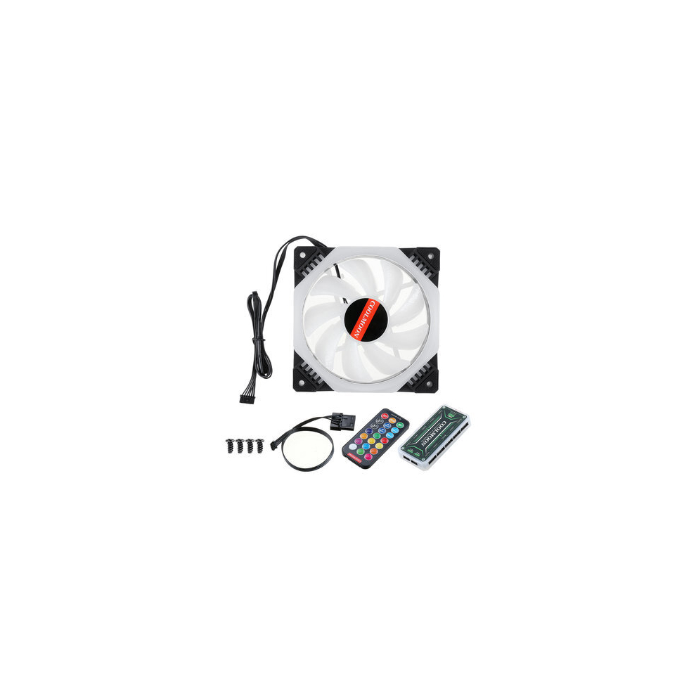 Computer Pc Cooler Cooling Fan Rgb Led Multicolor-Mode 12Cm Quiet Chassis Fan 4151093622139
