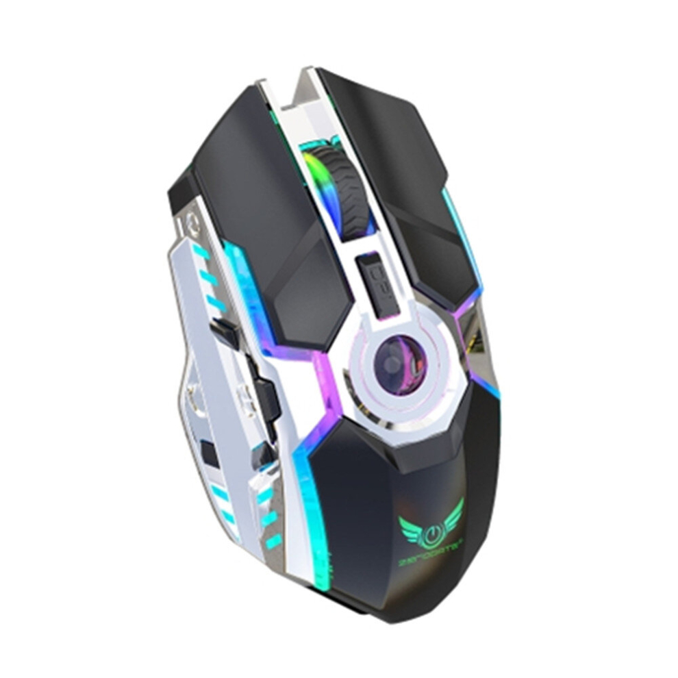 T30 2.4Ghz 2400Dpi Three-Speed Adjustable Rgb Backlight Wireless Optical Mouse (Black) Black 6913664837889