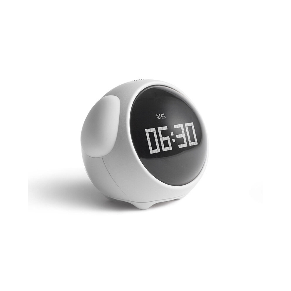 Dsport Cute Expression Alarm Clock Multi-Functional Bedside Voice-Activated Night Light Doze Off Charging Children's Alarm Clock Children's Gift