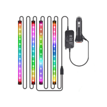 5050RGB LED Car Underfoot Atmosphere Light Belt with Wireless Bluetooth Music APP Control