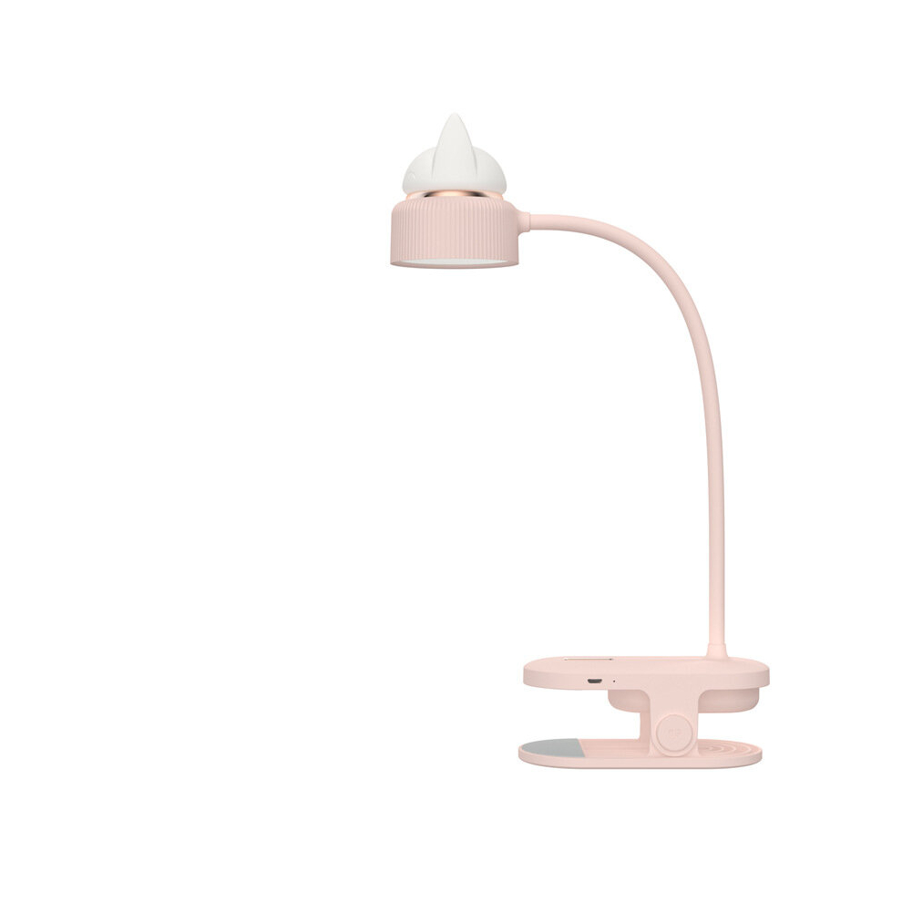 LED desk lamp USB charging foldable clip light 3-speed adjustable cat reading night light
