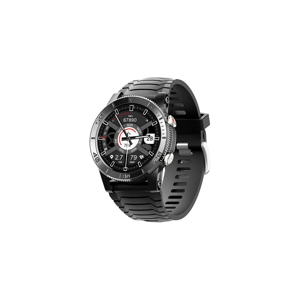 Kumi U5 Smartwatch 1.32Inch Ips Color Screen With Gps For Outdoor Sports Heart Health Spo2 Measurement - Black 766261512149