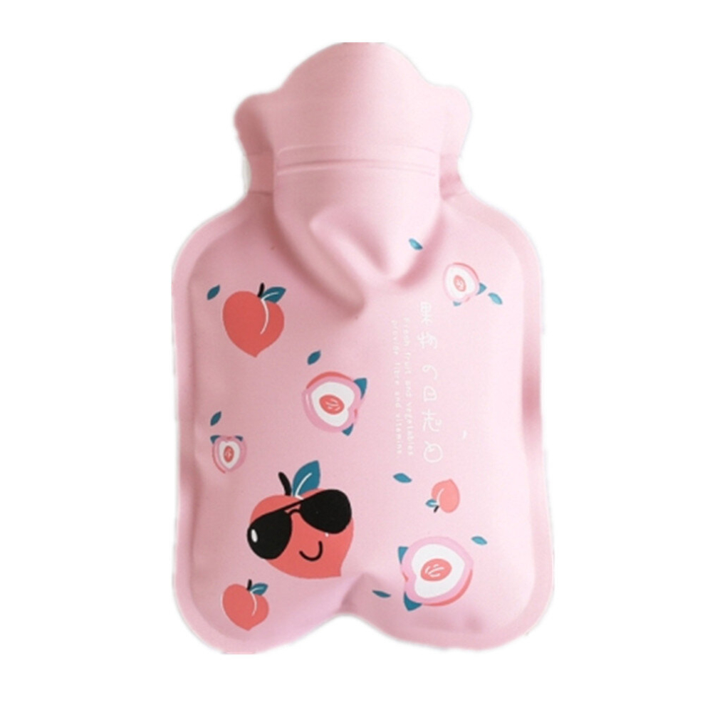 Dsport Cartoon Warm Safe Reliable Pvc Household Water Injection Hot Water Bag, Size:s, 17X11cm