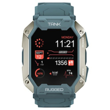 M1 PRO Smartwatch 1,72 Zoll großer IPS-Bildschirm, 24 Sportmodi, 24-Stunden-Herzfrequenz, 5 ATM & IP69K wasserdicht – Blau