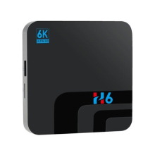 H6 Allwinner H6 Android9.0 4G/32G 6K HDR TV-box 2.4G WiFi 100Mbps LAN USB3.0 - Zwart