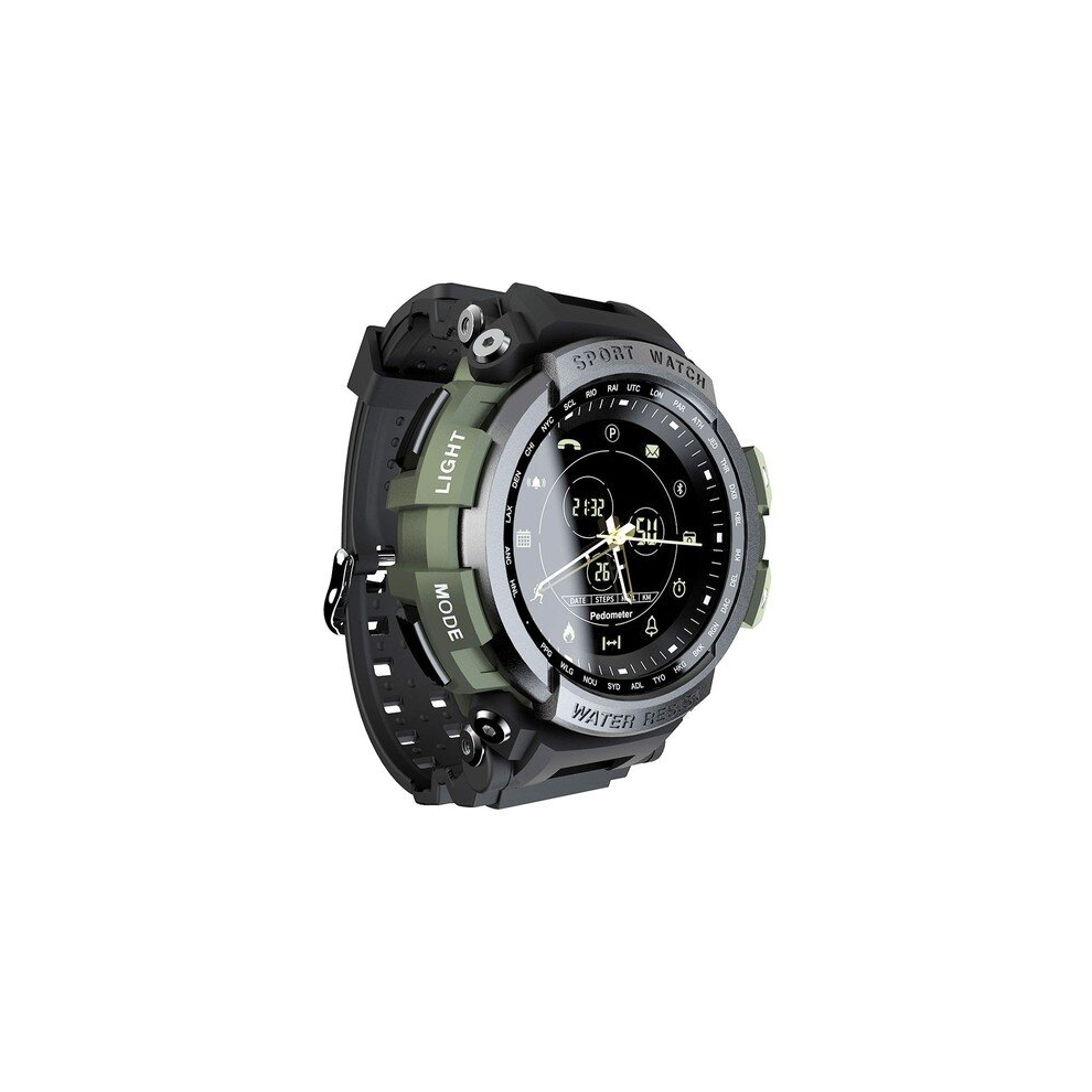Lokmat Mk28 Smart Watch Ip68 Waterproof Fitness Tracker Pedometer Reminder Bluetooth Smartwatch For Ios Android Green 766261512286