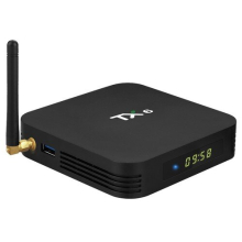 TANIX TX6 Allwinner H6 Android 9.0 4 Go/64 Go 6K TV Box avec affichage LED double bande WiFi LAN Bluetooth USB3.0