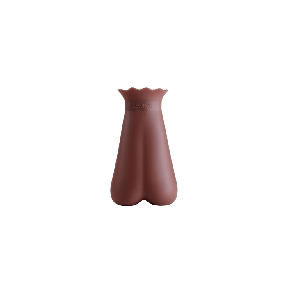 Dsport Brown 600Ml Silicone Hot Water Bottle Ice Bag Injection Water Explosion-Proof Warmer Bag(Brown)